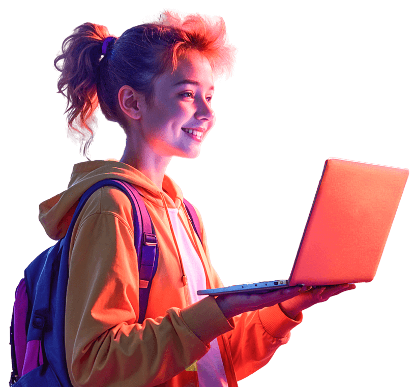 Girl with Laptop
